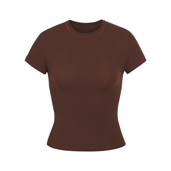 Skims Fits Everybody TShirt Cocoa New FIRM - Picture 2 of 4